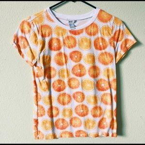 Orange Graphic Top (S)